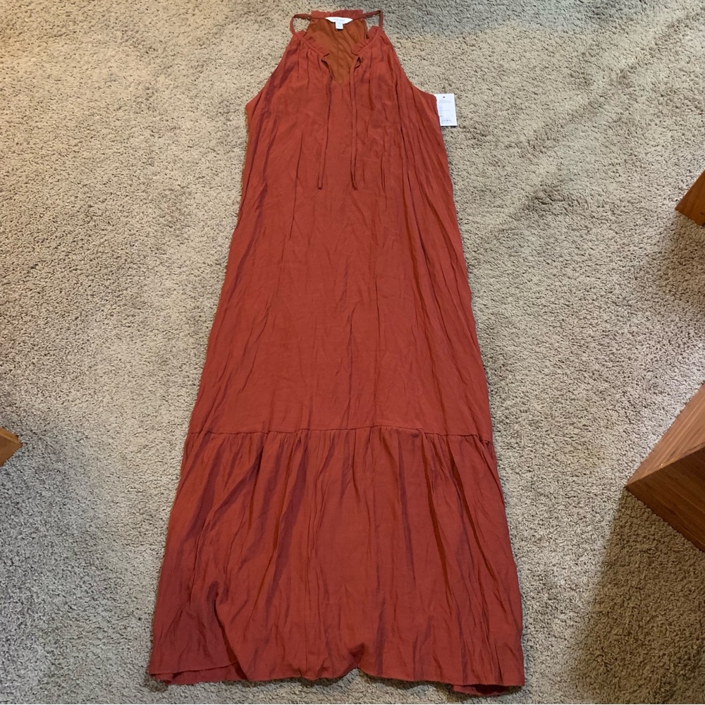 NWT Nine West Tiered Peasant Maxi Dress Large